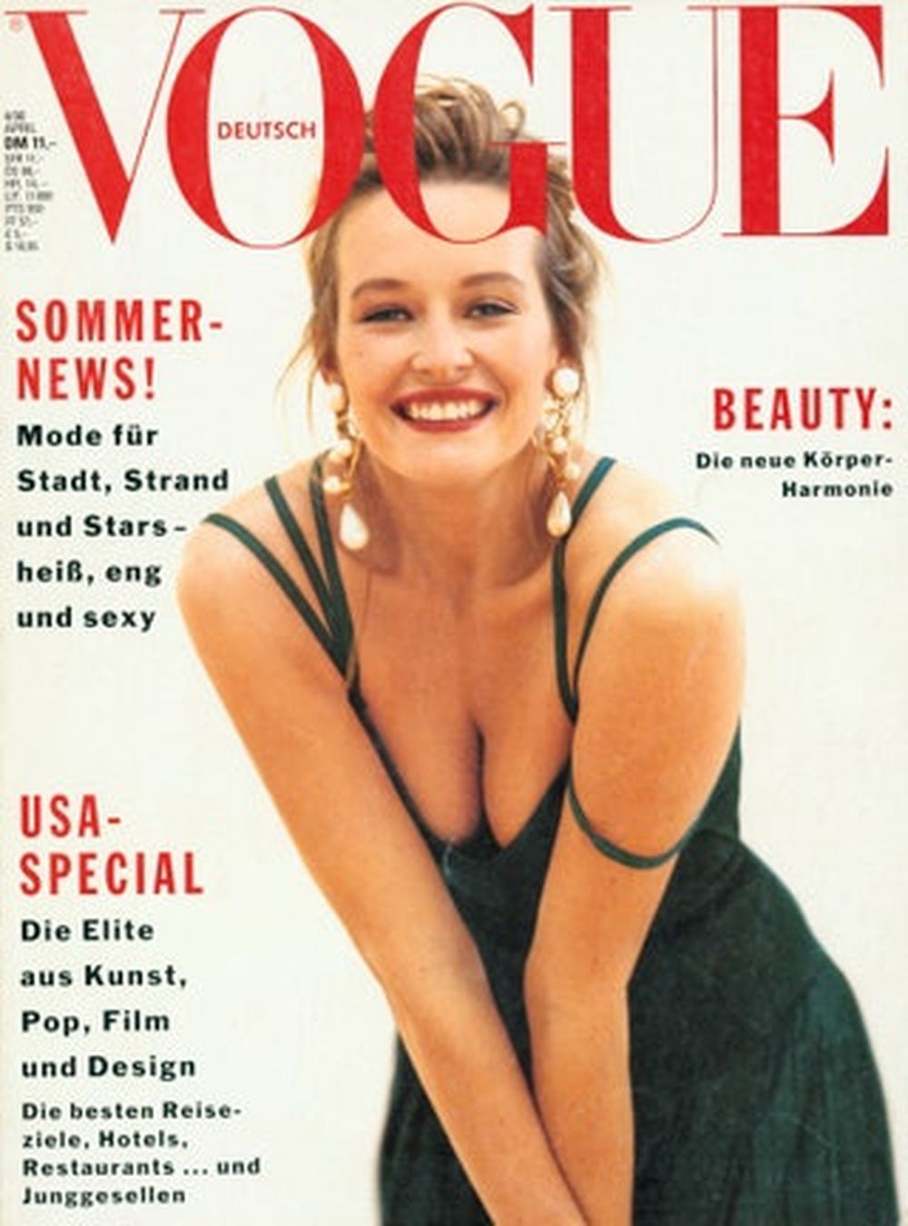 Vogue Magazin Deutschland 1990-04 Estelle Lefebure