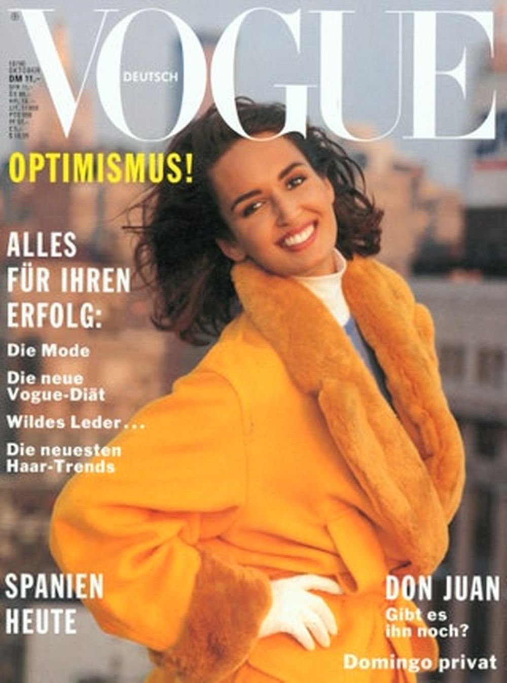 Vogue Lehti Saksa 1990-10 Gail Elliott Alkuperäinen painos