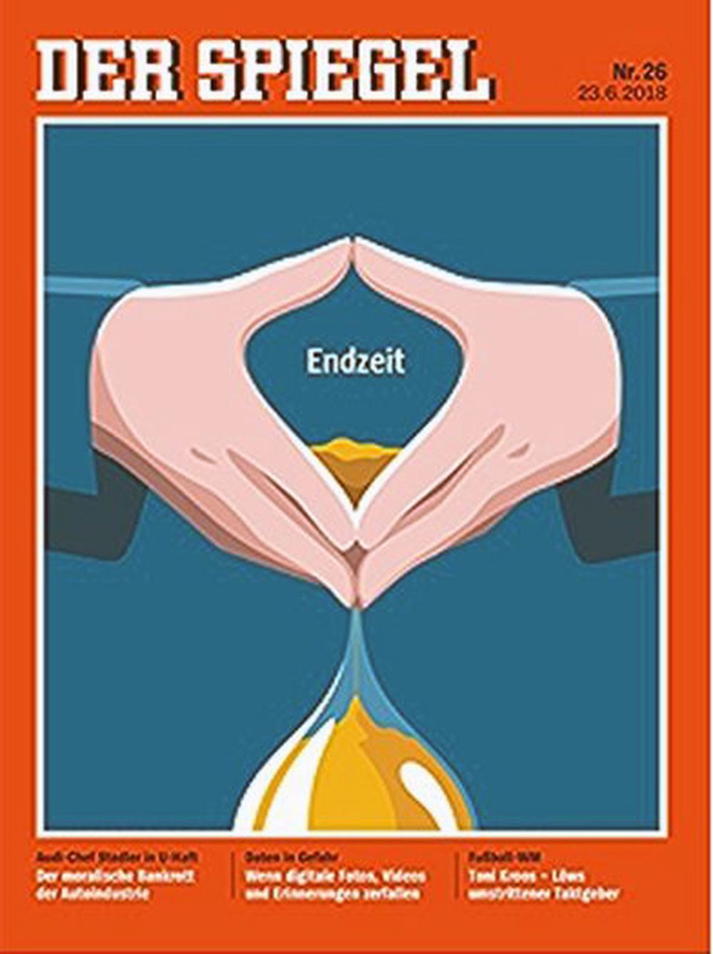 Der Spiegel Magasin Tyskland 2018-26 Angela Merkel Originaludgave