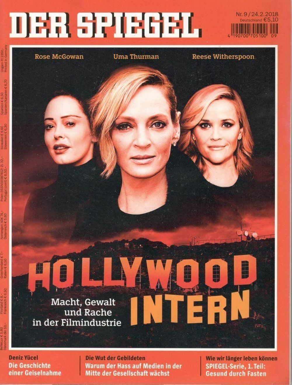 Der Spiegel Magazin Deutschland 2018-09 Uma Thurman Reese Witherspoon McGowan