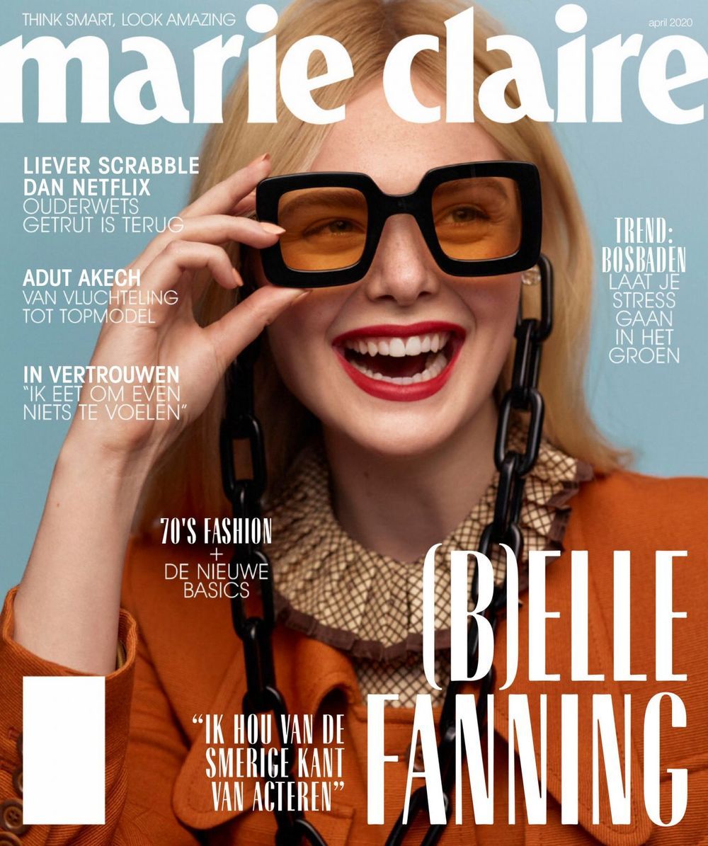 Marie Claire Magasin Nederlandene 2020-04 Ella Fanning Originaludgave