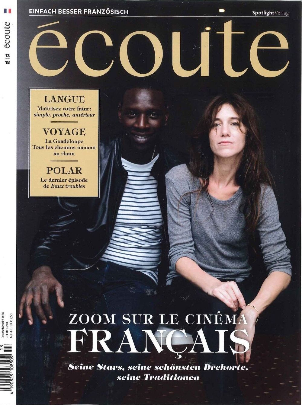 Ecoute Tijdschrift Duitsland 2018-13 Charlotte Gainsbourg Omar Sy Originele uitgave