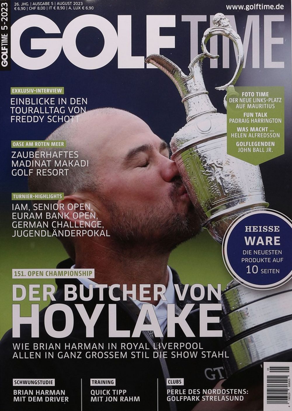 Golf Time Tijdschrift Duitsland 2023-05 Brian Harman Freddy Schott Jon Rahm Originele uitgave