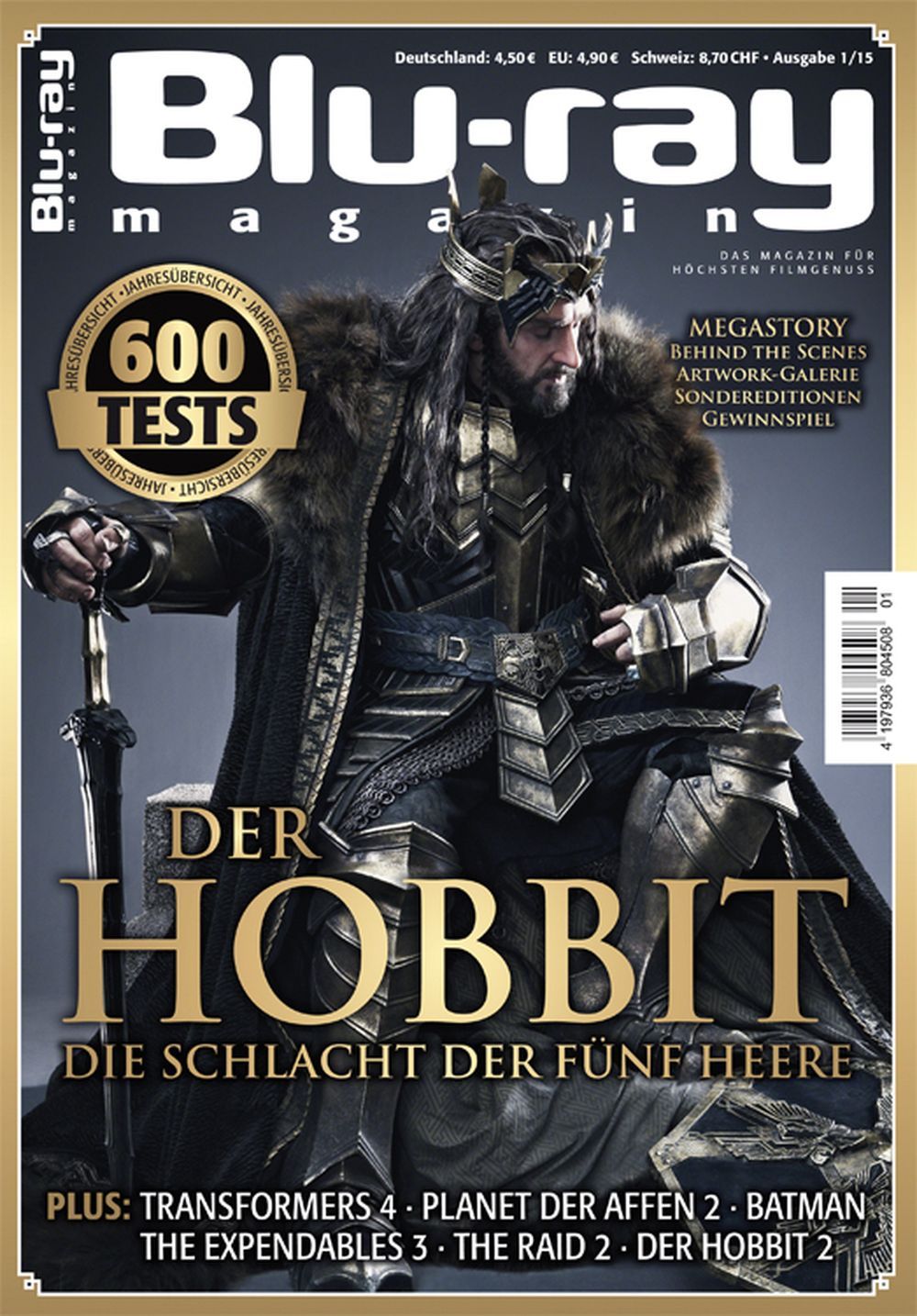 Blu Ray Revista Alemania 2015-01 Richard Armitage Hobbit Edición original