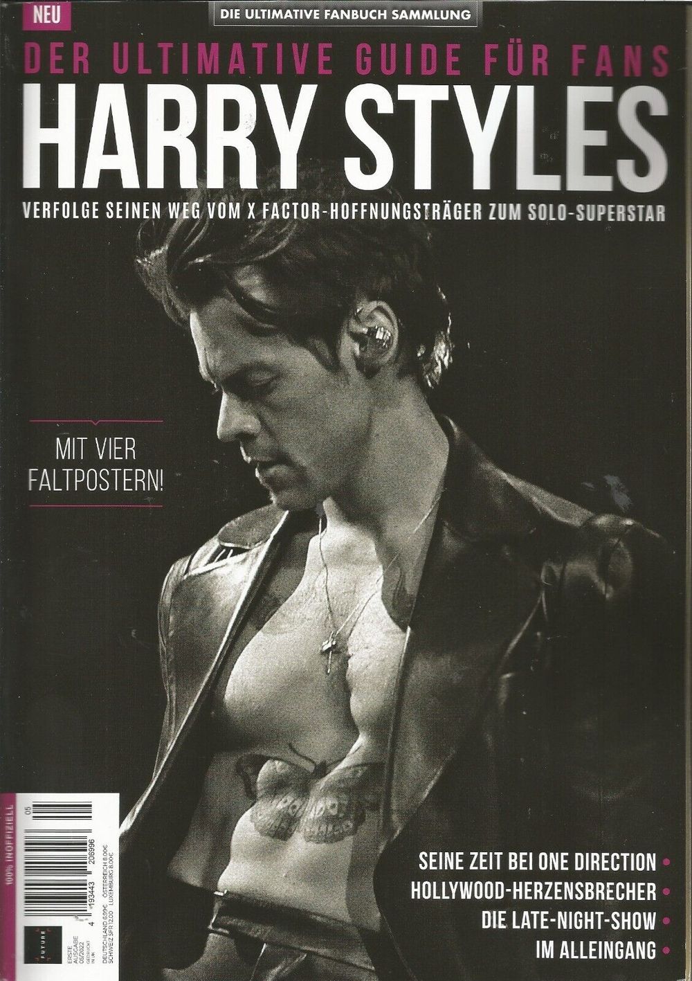 Fanbook Saksa 2022-04 One Direction Harry Styles Alkuperäinen painos