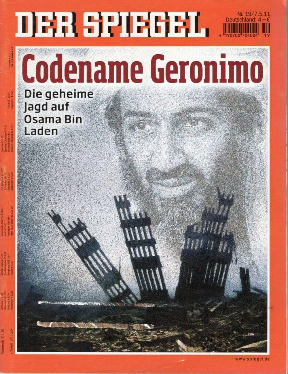 Der Spiegel Revista Alemanha 2011-19 Bin Laden Edição original