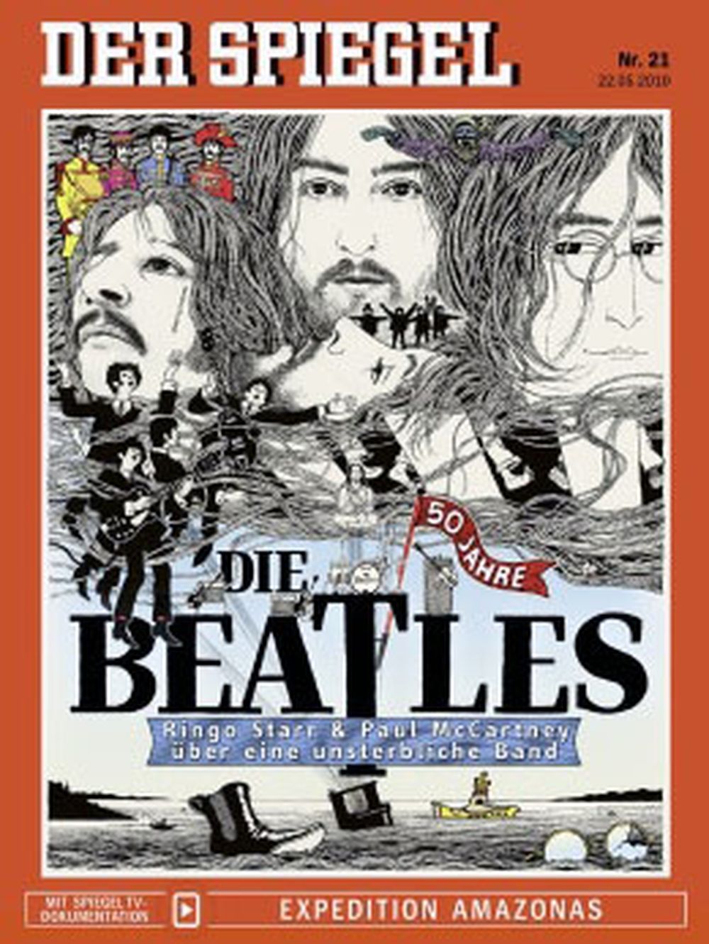 Der Spiegel Revista Alemania 2010-21 The Beatles Edición original