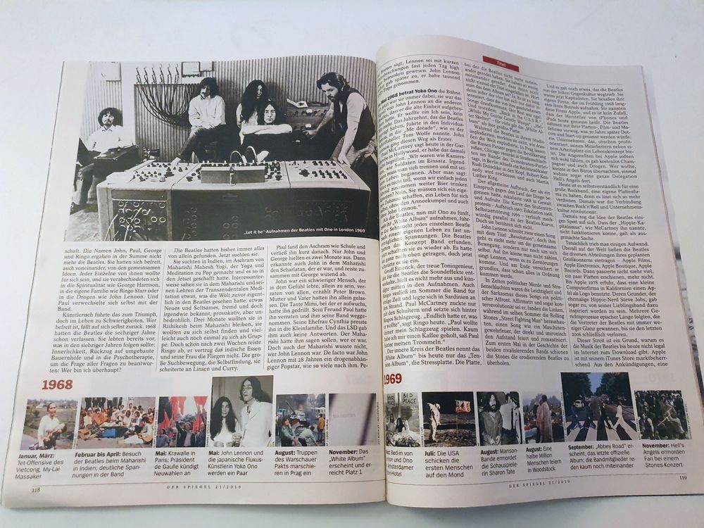Der Spiegel Revista Alemania 2010-21 The Beatles Edición original