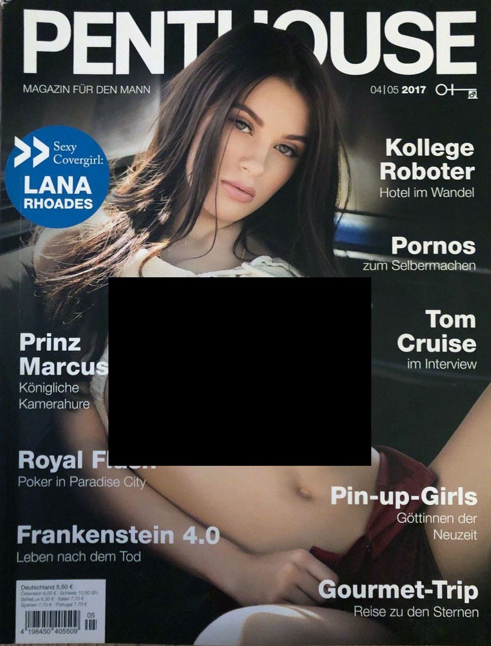 Penthouse Magasin Tyskland 2017-04+05 Lana Rhoades Originalutgåva