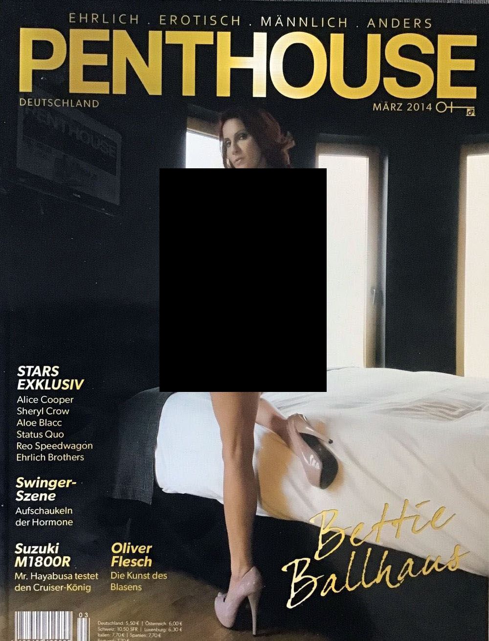 Penthouse Magasin Tyskland 2014-03 Bettie Ballhaus Originaludgave