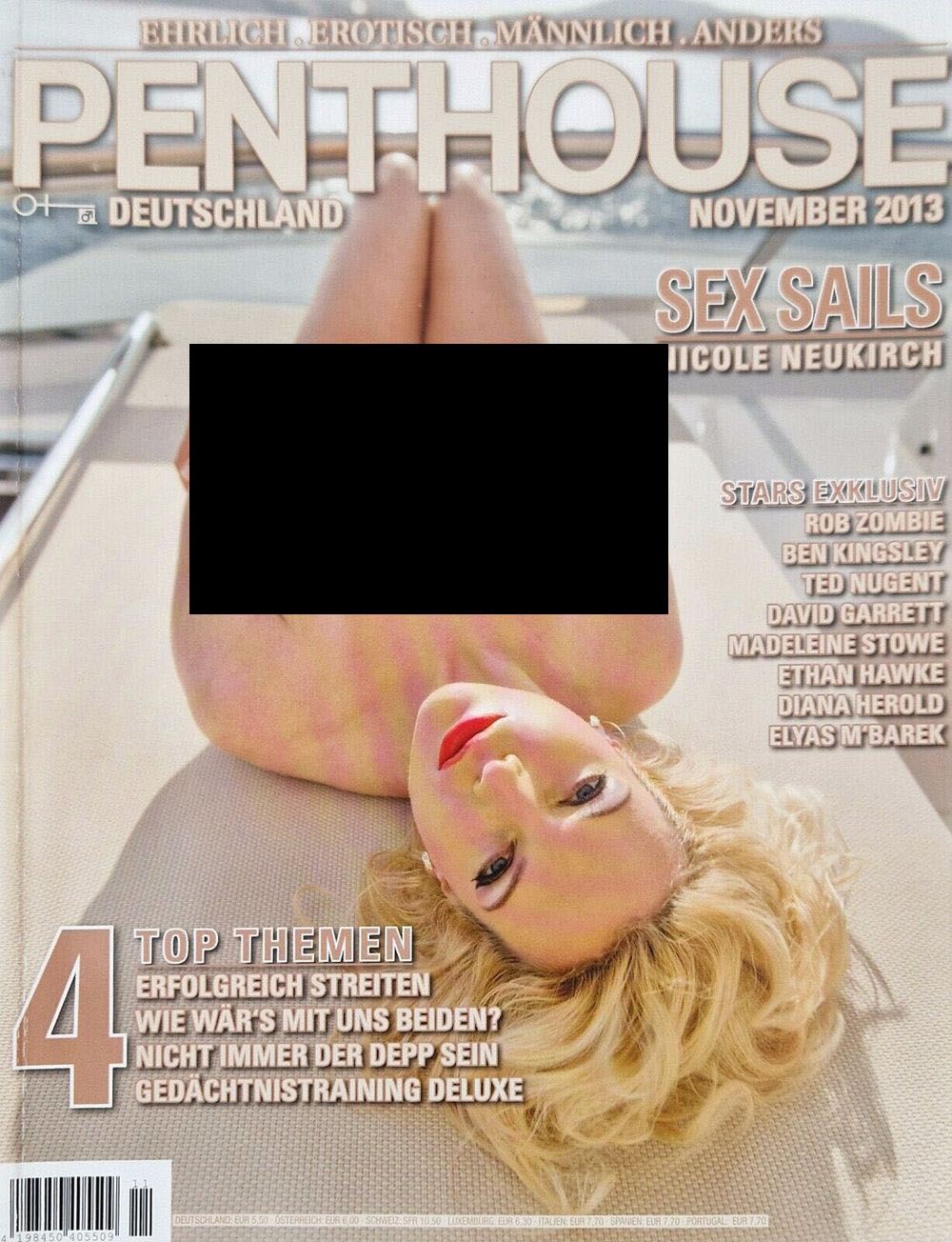 Penthouse Magasin Tyskland 2013-11 Nicole Neukirch Originaludgave