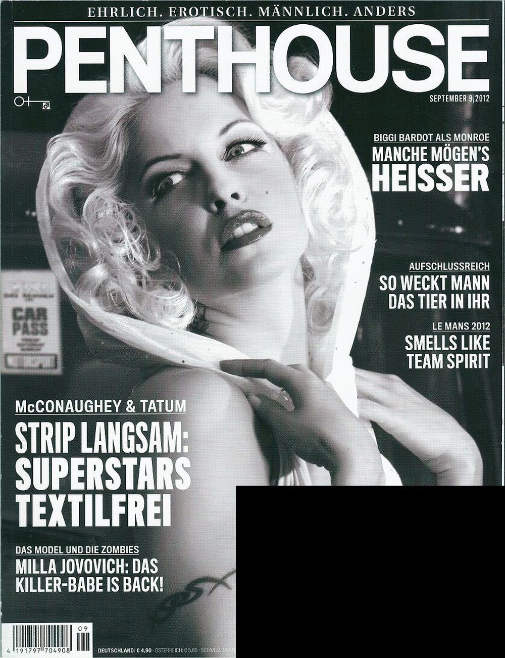 Penthouse Revista Alemania 2012-09 Biggi Bardot Edición original