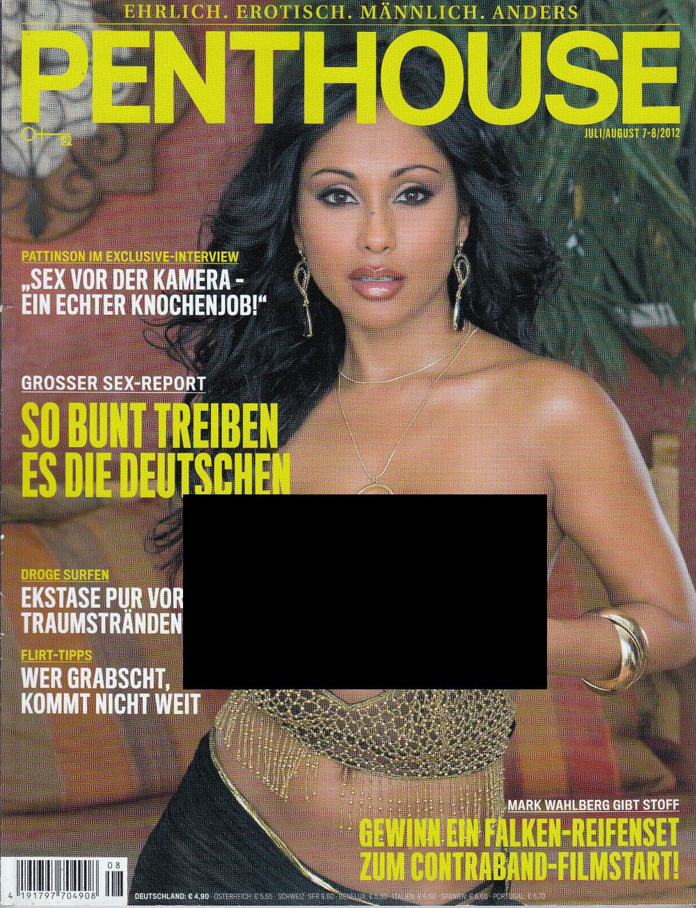 Penthouse Magasin Tyskland 2012-07+08 Pattinson Originaludgave