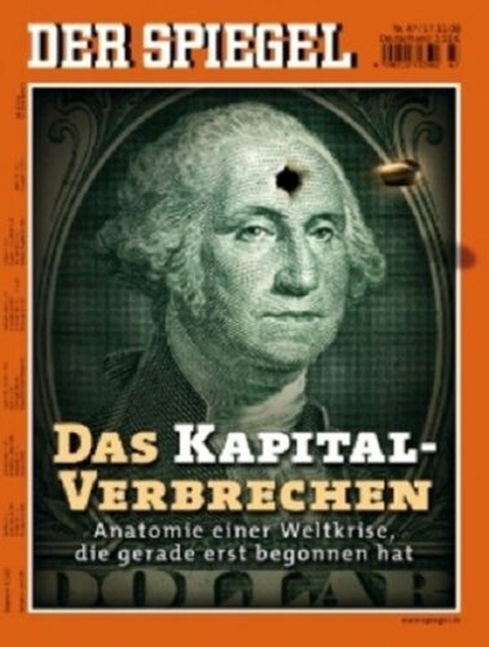 Der Spiegel Magasin Tyskland 2008-47 George Washington Originalutgåva
