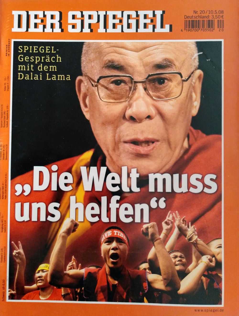 Der Spiegel Magazin Deutschland 2008-20 Dalai Lama