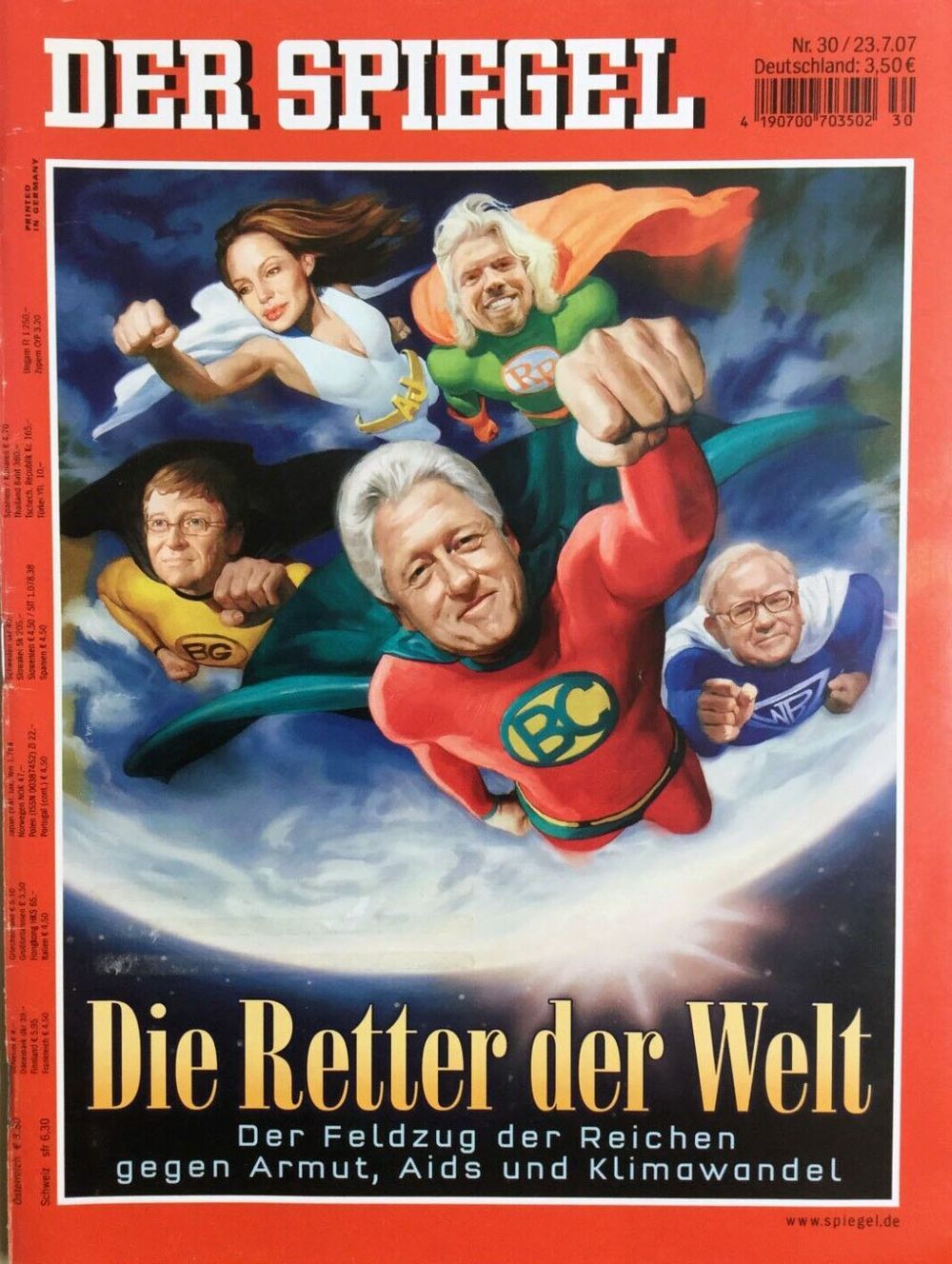 Der Spiegel Tijdschrift Duitsland 2007-30 Bill Clinton Originele uitgave