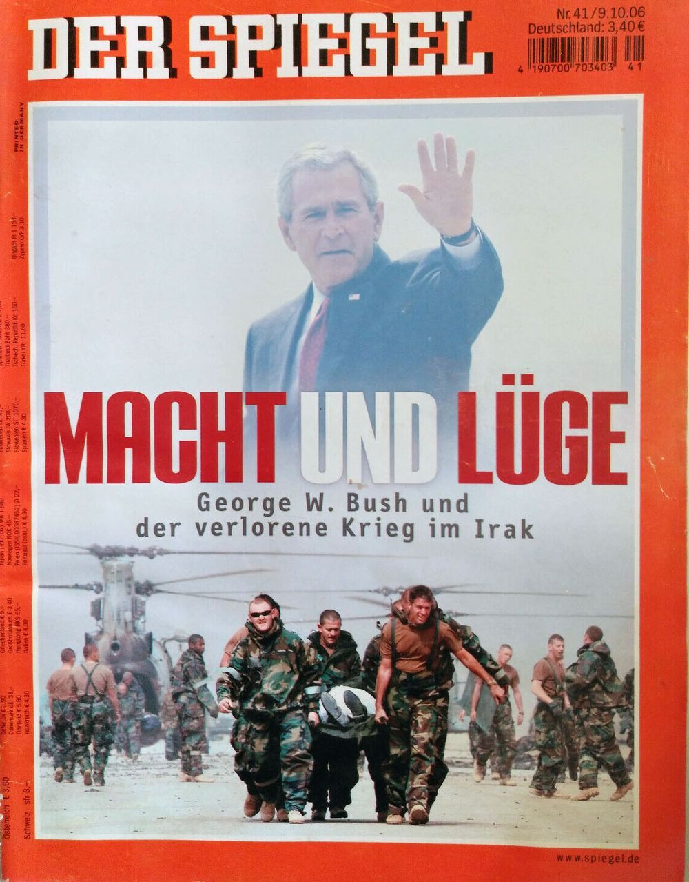 Der Spiegel Magazin Deutschland 2006-41 George W. Bush