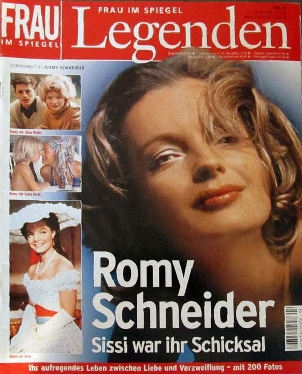 Frau Im Spiegel Legenden Lehti Saksa 2004 #4 Romy Schneider Alkuperäinen painos