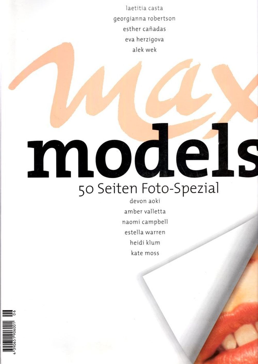 Max Magazine Allemagne 1999-06 – Claudia Schiffer Casta Campbell Klum Moss Aoki – Édition originale