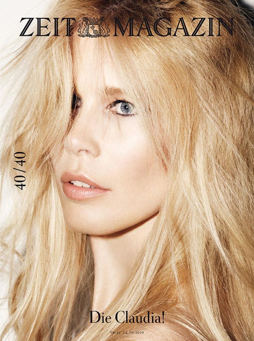 Zeit Rivista Germania 2010-42 Claudia Schiffer Edizione originale
