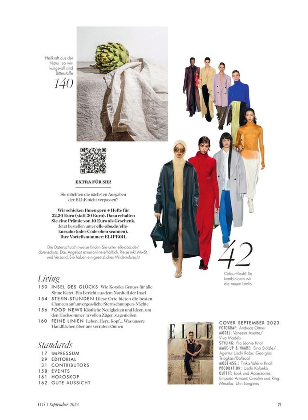 Elle Magazin Deutschland 2023-09 Vanessa Axente