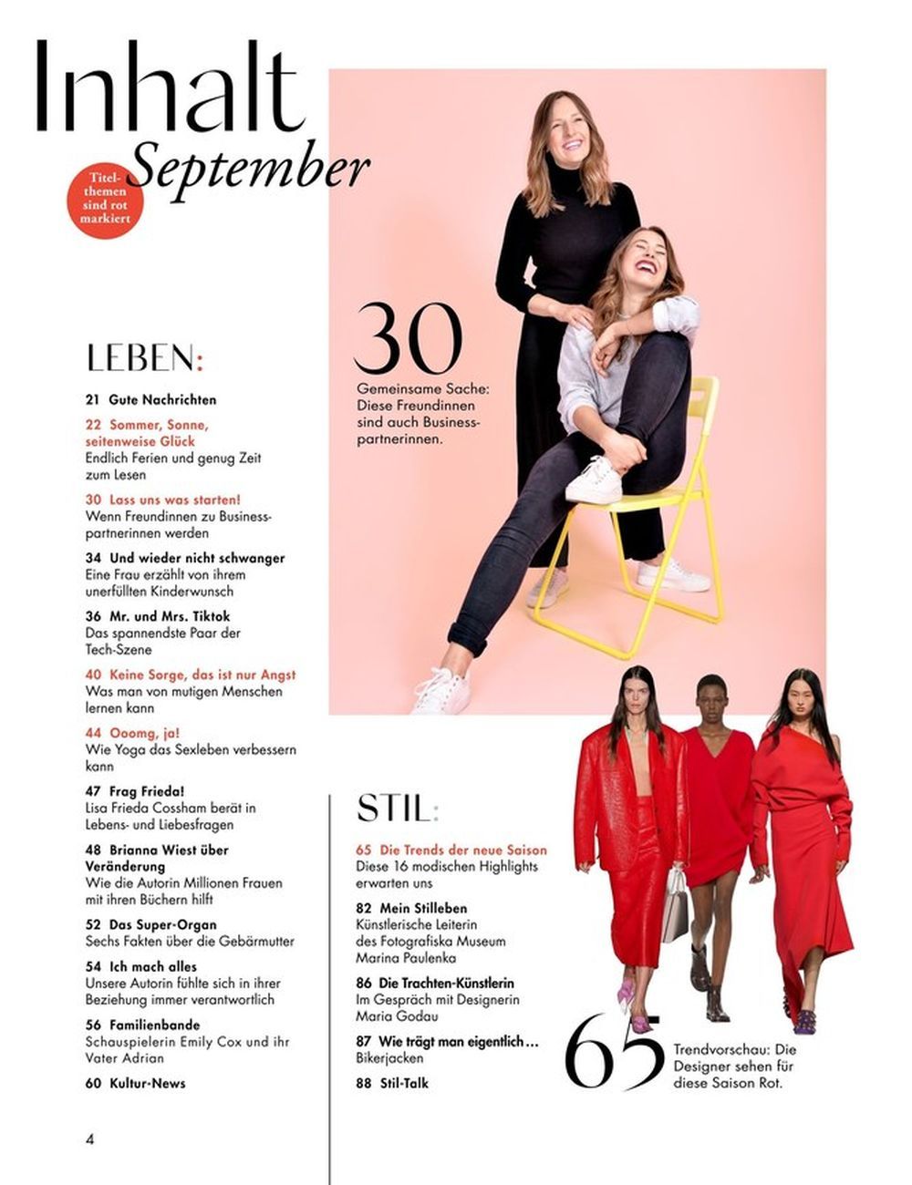 Myself Magazin Deutschland 2023-09 Zoe Foster Blake