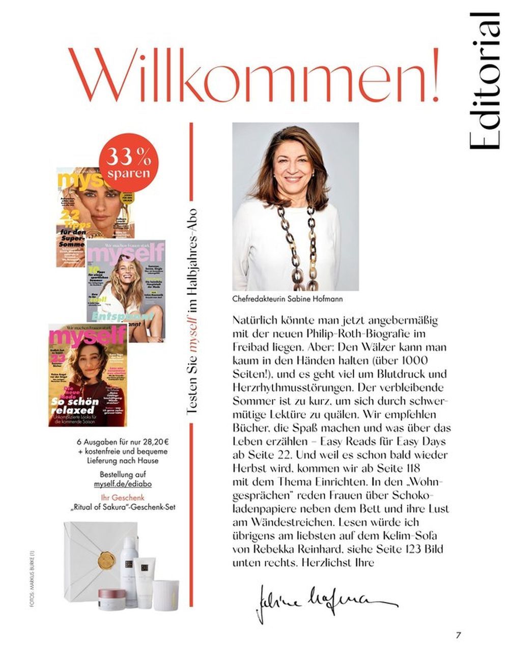 Myself Magazin Deutschland 2023-09 Zoe Foster Blake