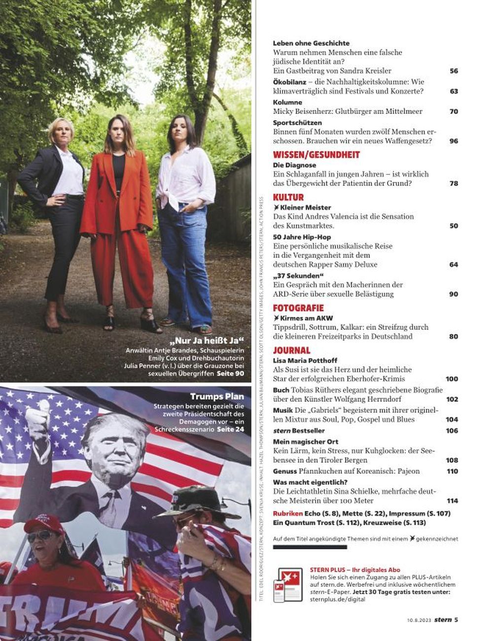 Stern Magasin Tyskland 2023-33 Donald Trump Originaludgave