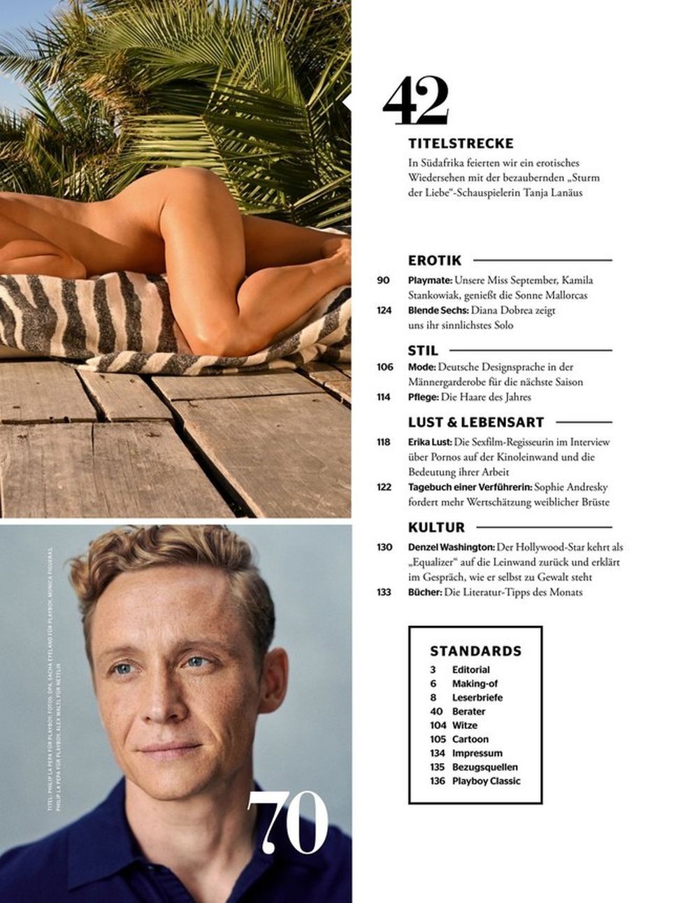 Playboy Magazin Deutschland 2023-09 Tanja Lanäus Kamila Stankowiak