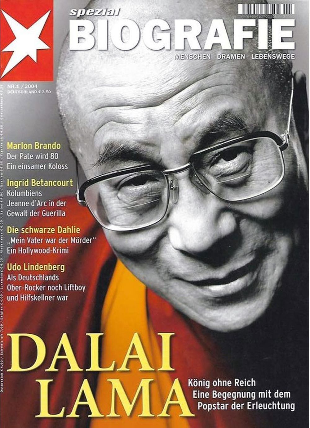 Stern Biografie Magazin Deutschland 2004-01 Dalai Lama Marlon Brando Ingrid Betancourt