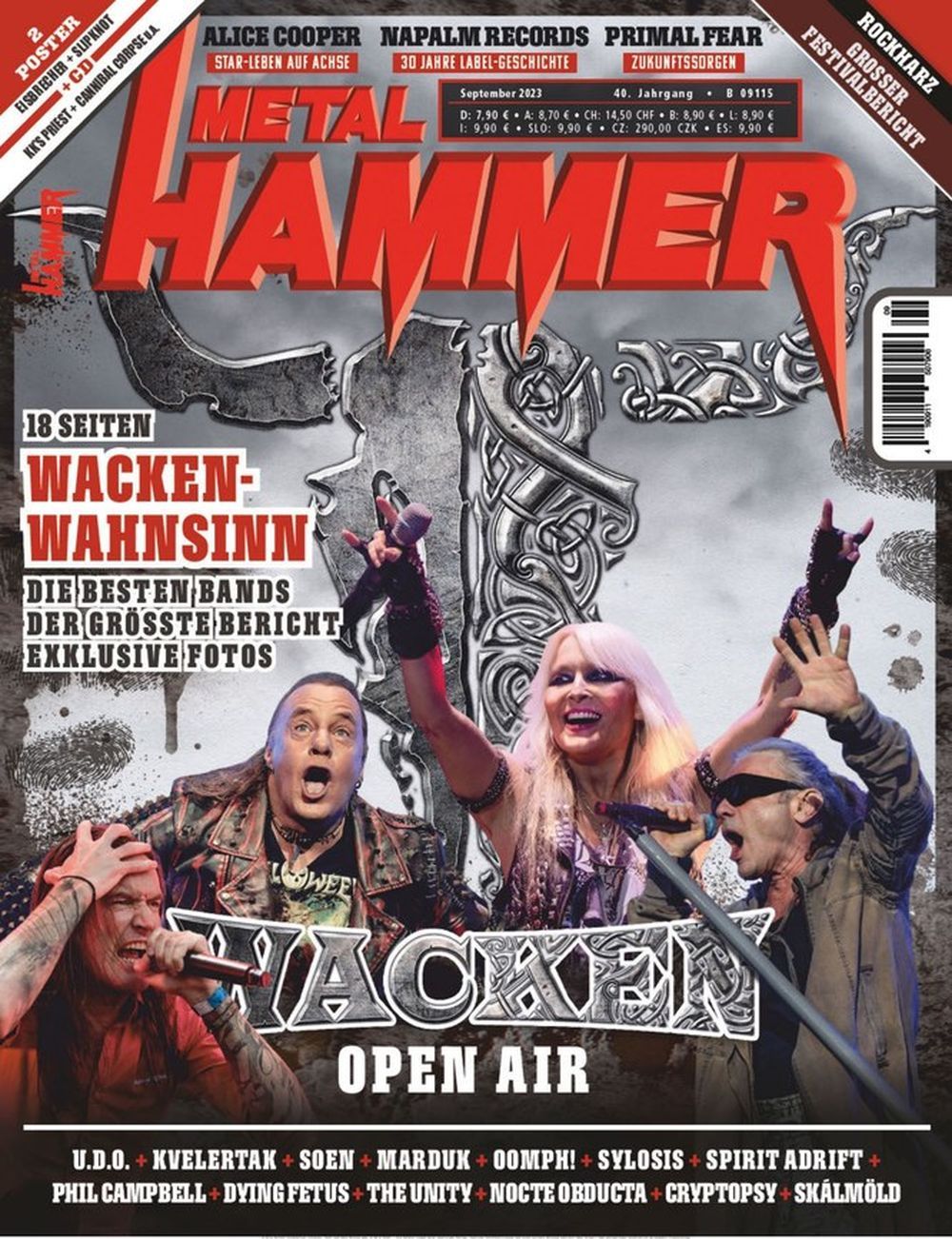 Metal Hammer Magazin Deutschland 2023-09 Doro Alice Cooper
