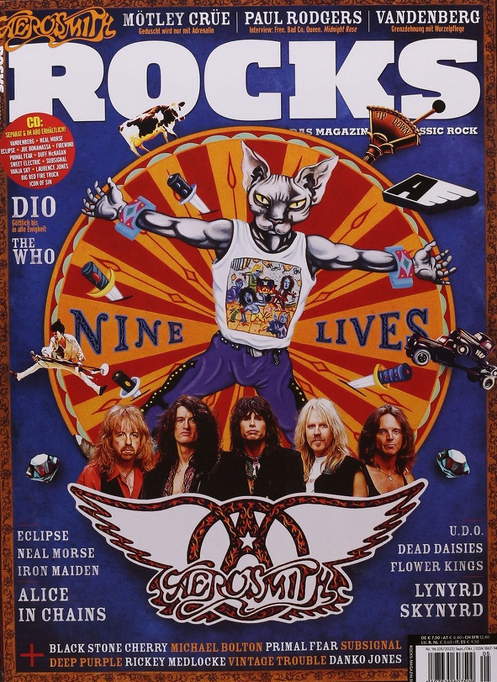 Rocks Magazin Deutschland 2023 #96 Aerosmith Lynyrd Skynyrd Alice In Chains The Who