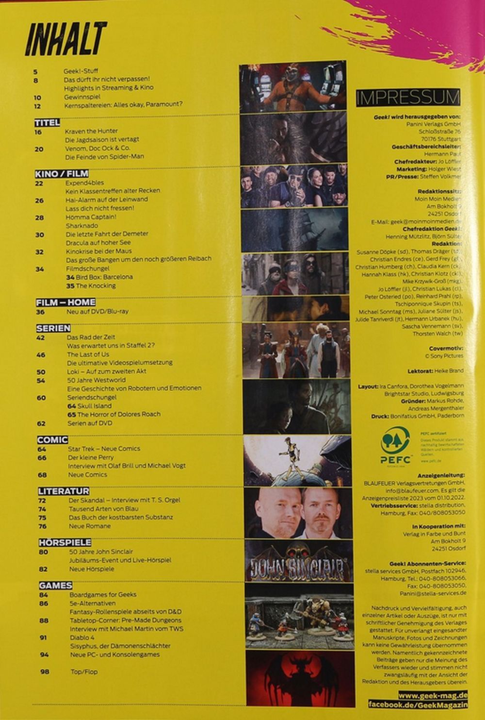 Geek Tijdschrift Duitsland 2023 #68 Originele uitgave