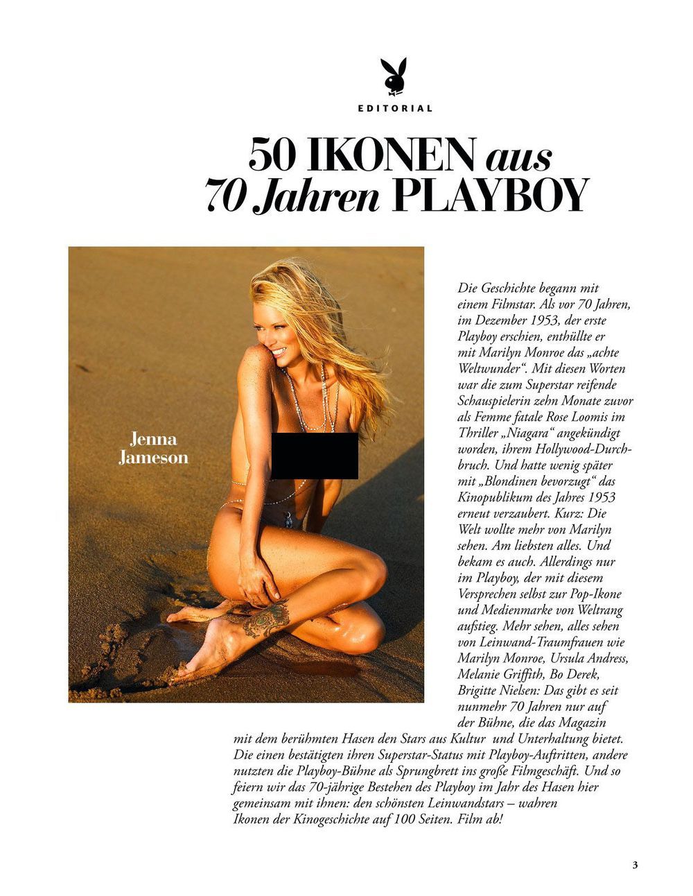 Playboy Spezial Magazin Deutschland 2023 Jenna Jameson Pamela Anderson Cindy Crawford
