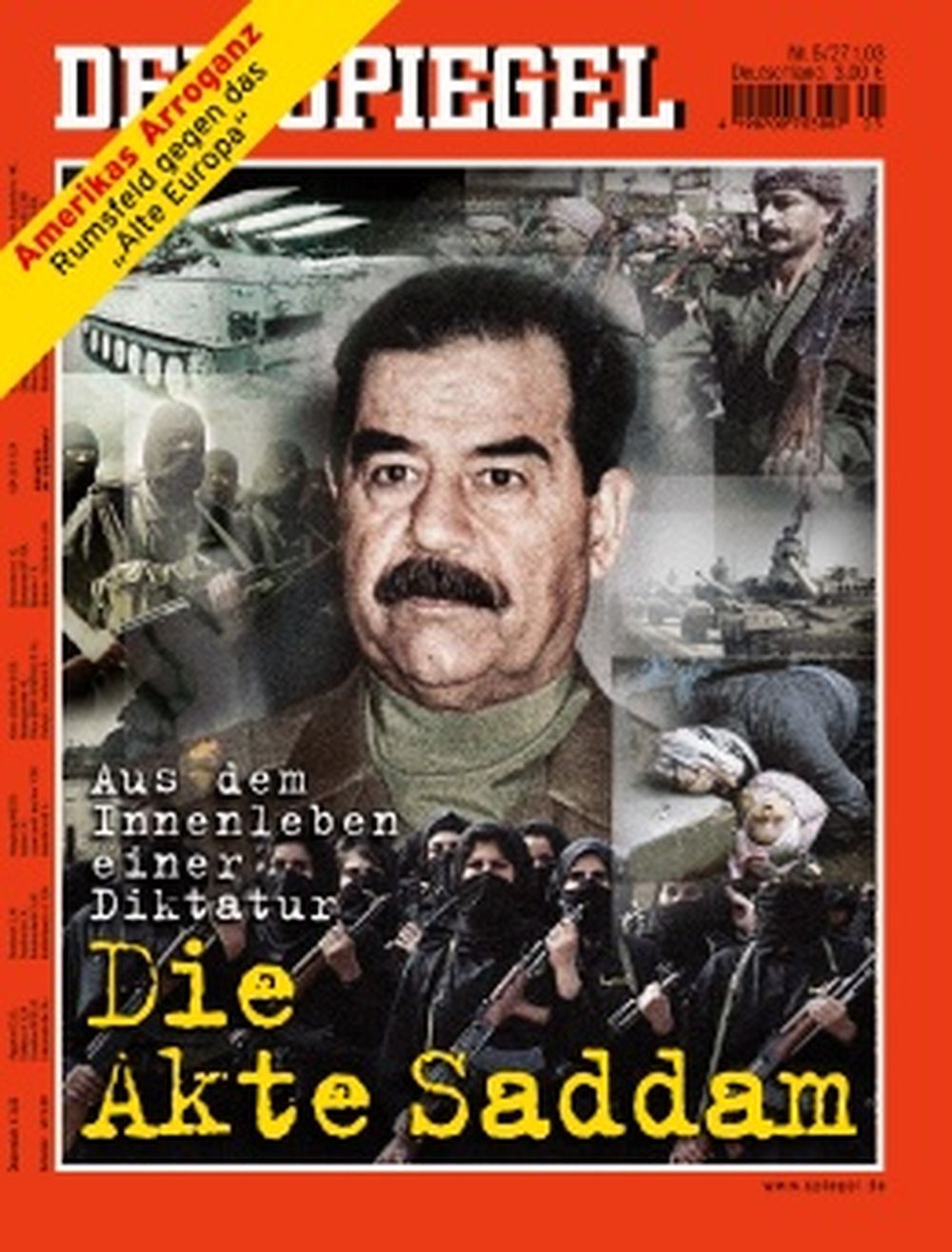 Der Spiegel Tijdschrift Duitsland 2003-05 Saddam Hussein Originele uitgave