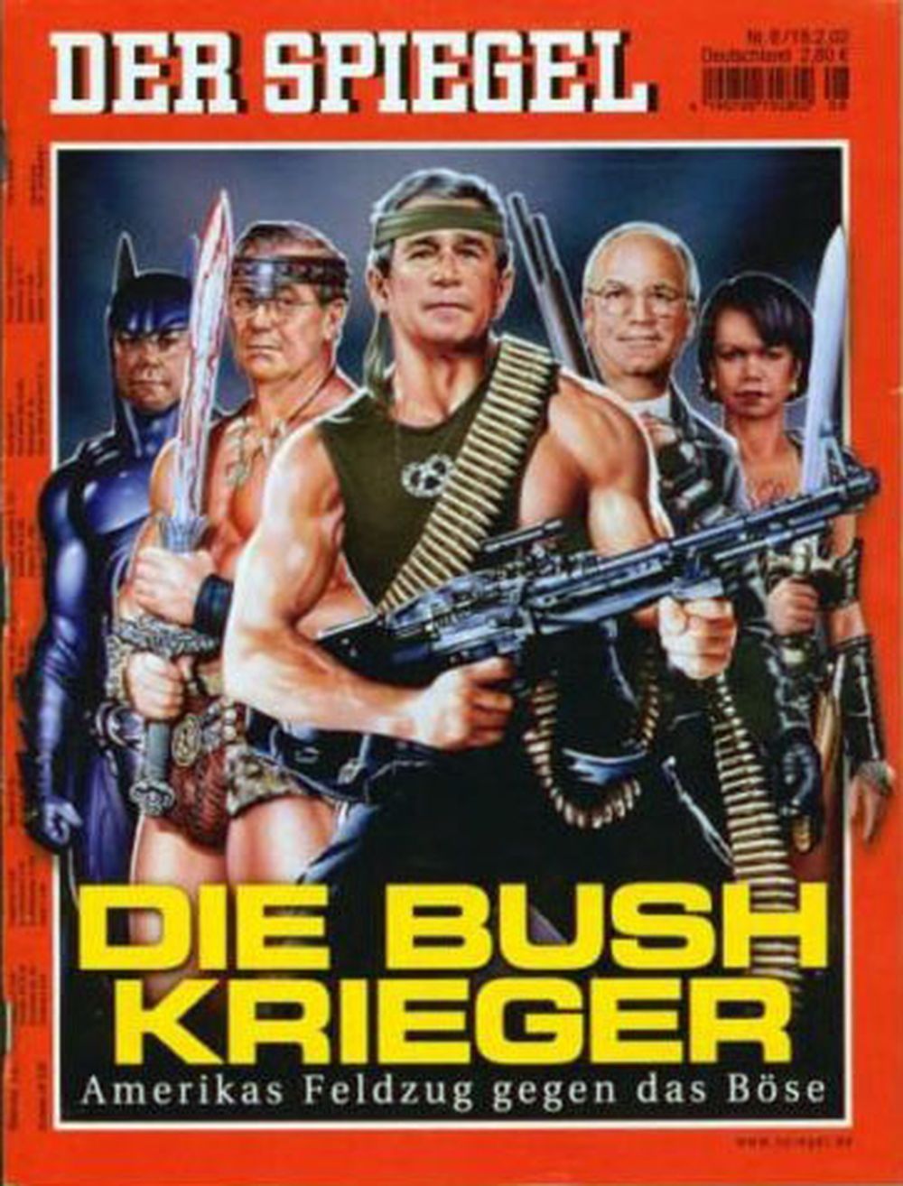 Der Spiegel Magazin Deutschland 2002-08 George W. Bush Rambo