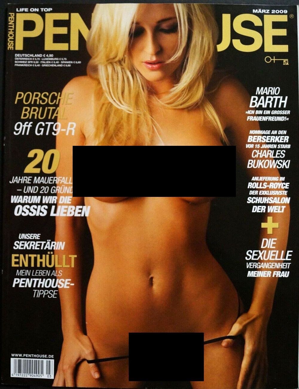 Penthouse Lehti Saksa 2009-03 Cyndy Dollar Emma Cornell Joy Pimrawin Alkuperäinen painos