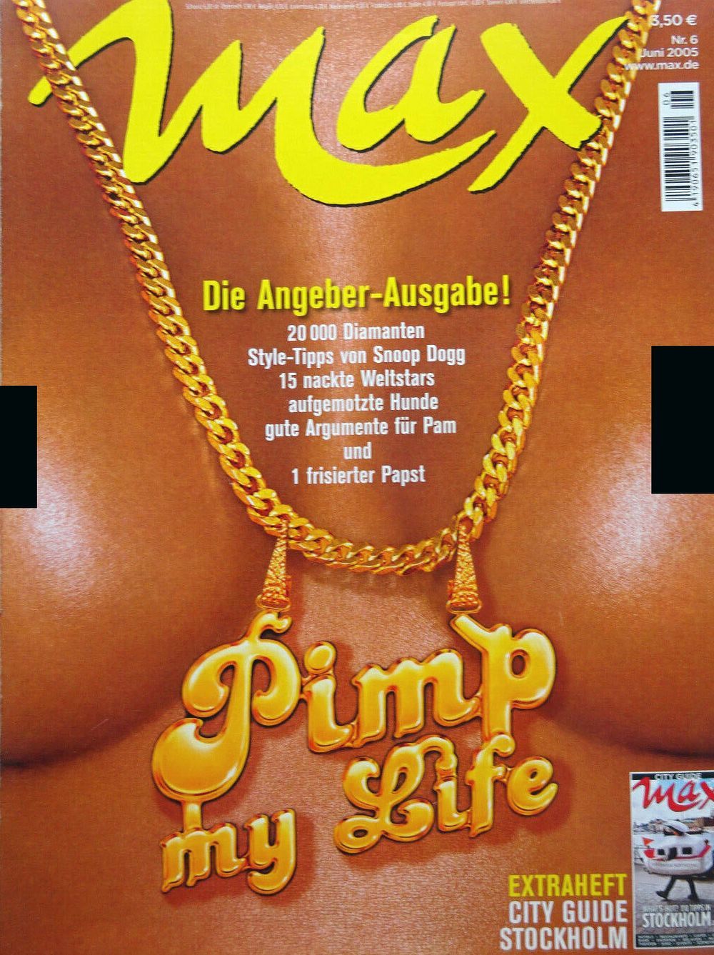 Max Magazin Deutschland 2005-06 Pamela Anderson Heidi Klum Kate Moss