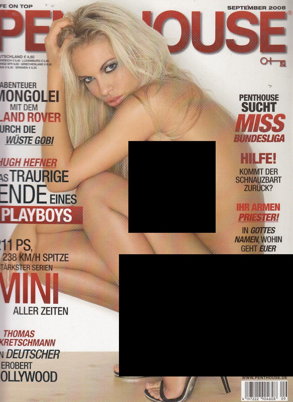 Penthouse Revista Alemania 2008-09 Jessica James Vivian Dubios Edición original