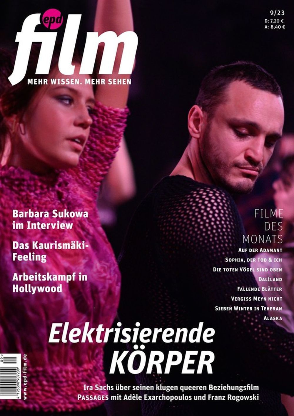 EPD Film Magazin Deutschland 2023-09 Ben Whishaw Adele Exarchopoulos