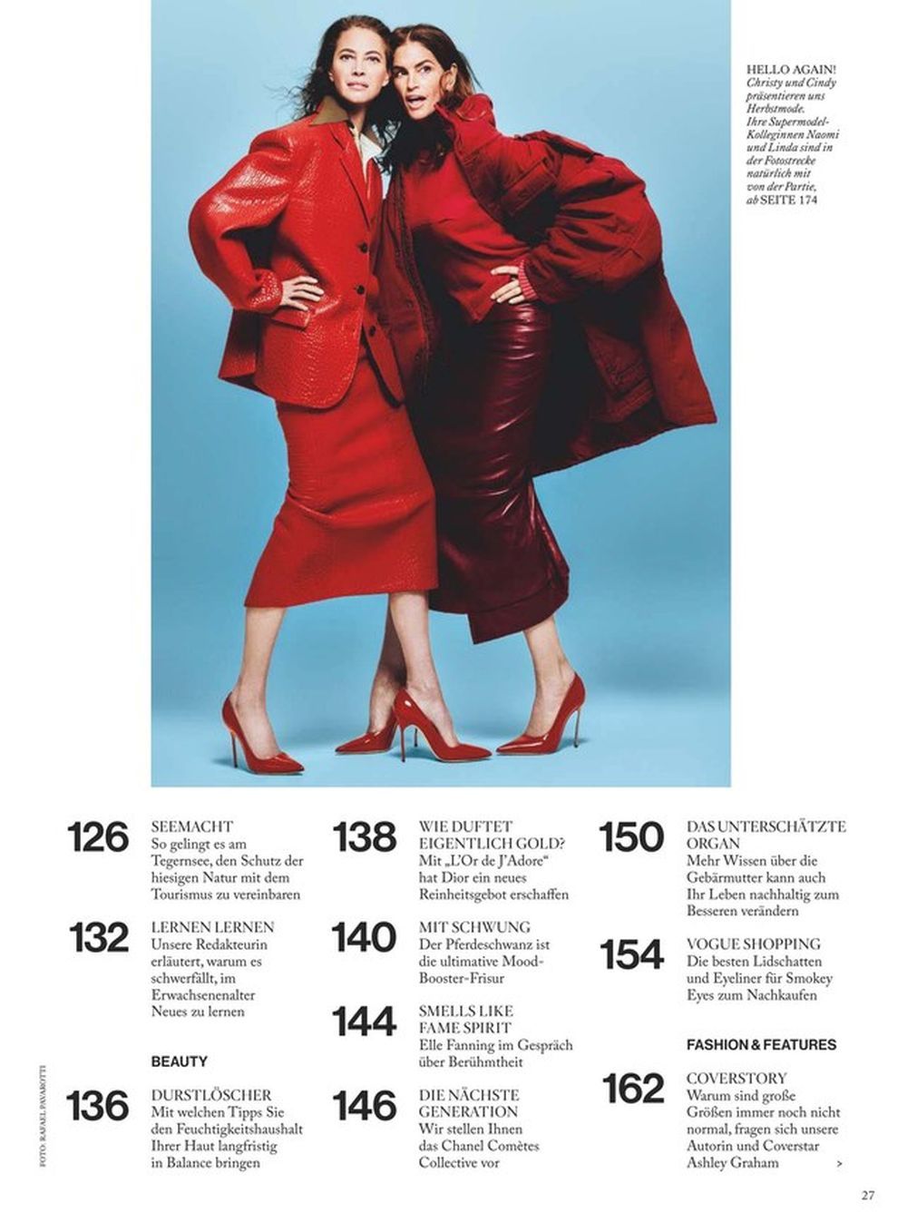Vogue Magazin Deutschland 2023-09 Ashley Graham Crawford Evangelista Campbell