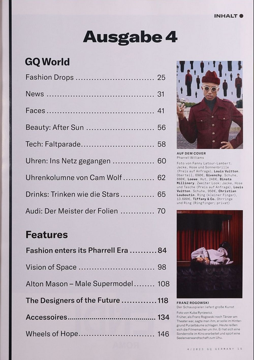 GQ Magazin Deutschland 2023-04 Pharrell Williams Alton Devon Mason
