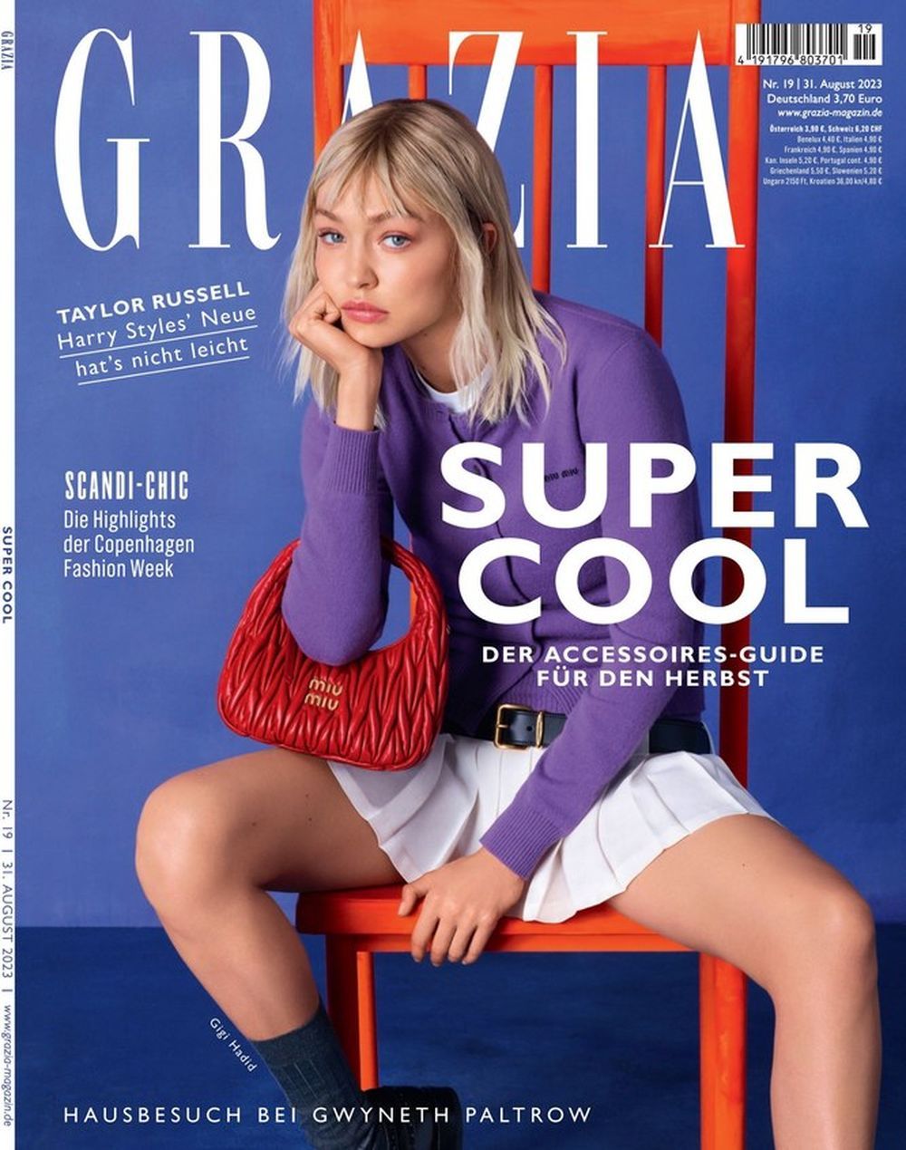 Grazia Magazin Deutschland 2023-19 Gigi Hadid Taylor Russell Gwyneth Paltrow