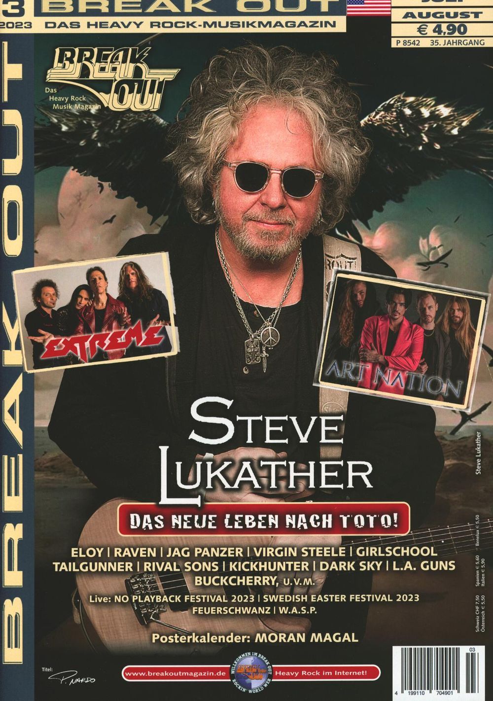 Break Out Magazin Deutschland 2023-03 Steve Lukather Eloy Raven