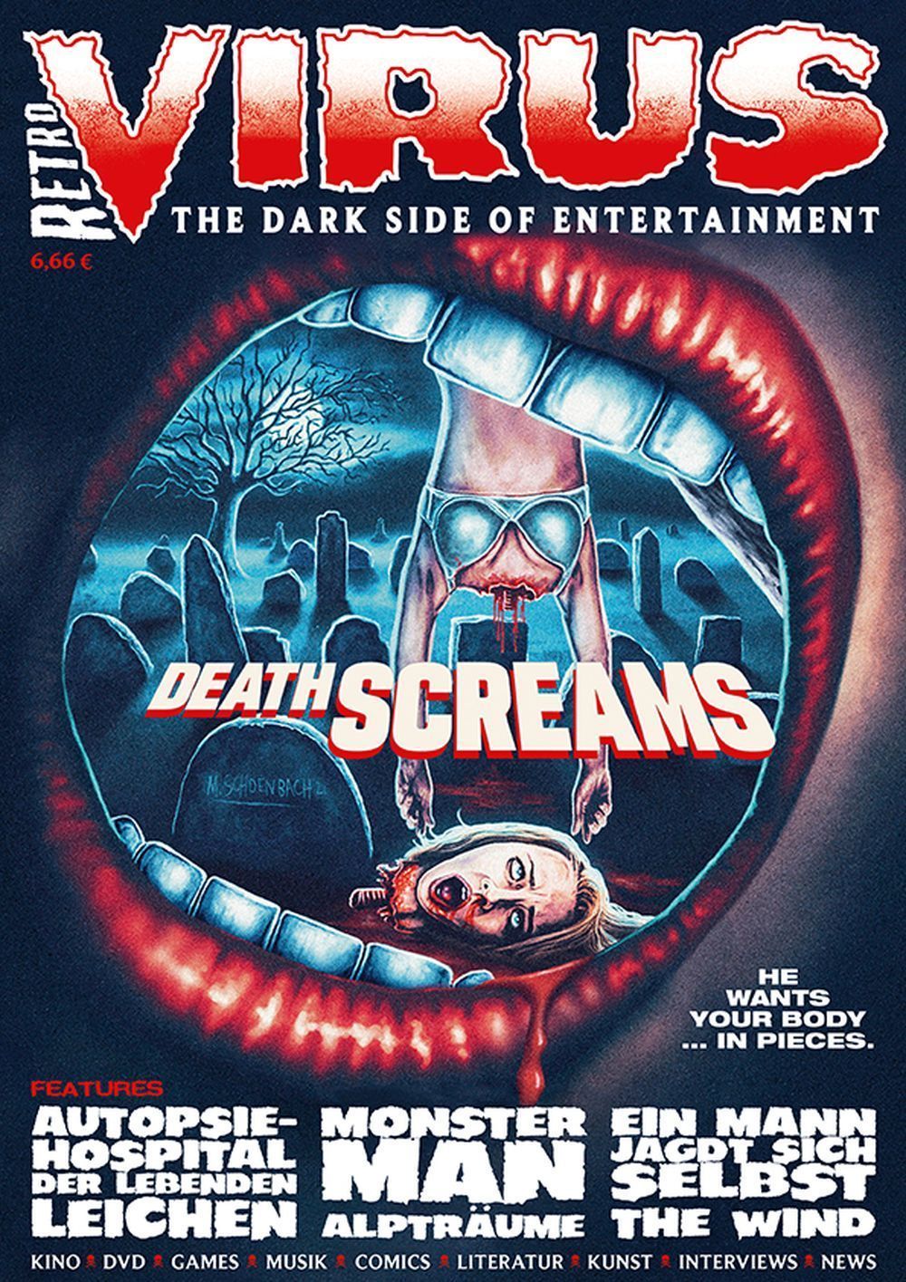 Retro Virus Magasin Tyskland 2023 #115 Death Screams Originaludgave