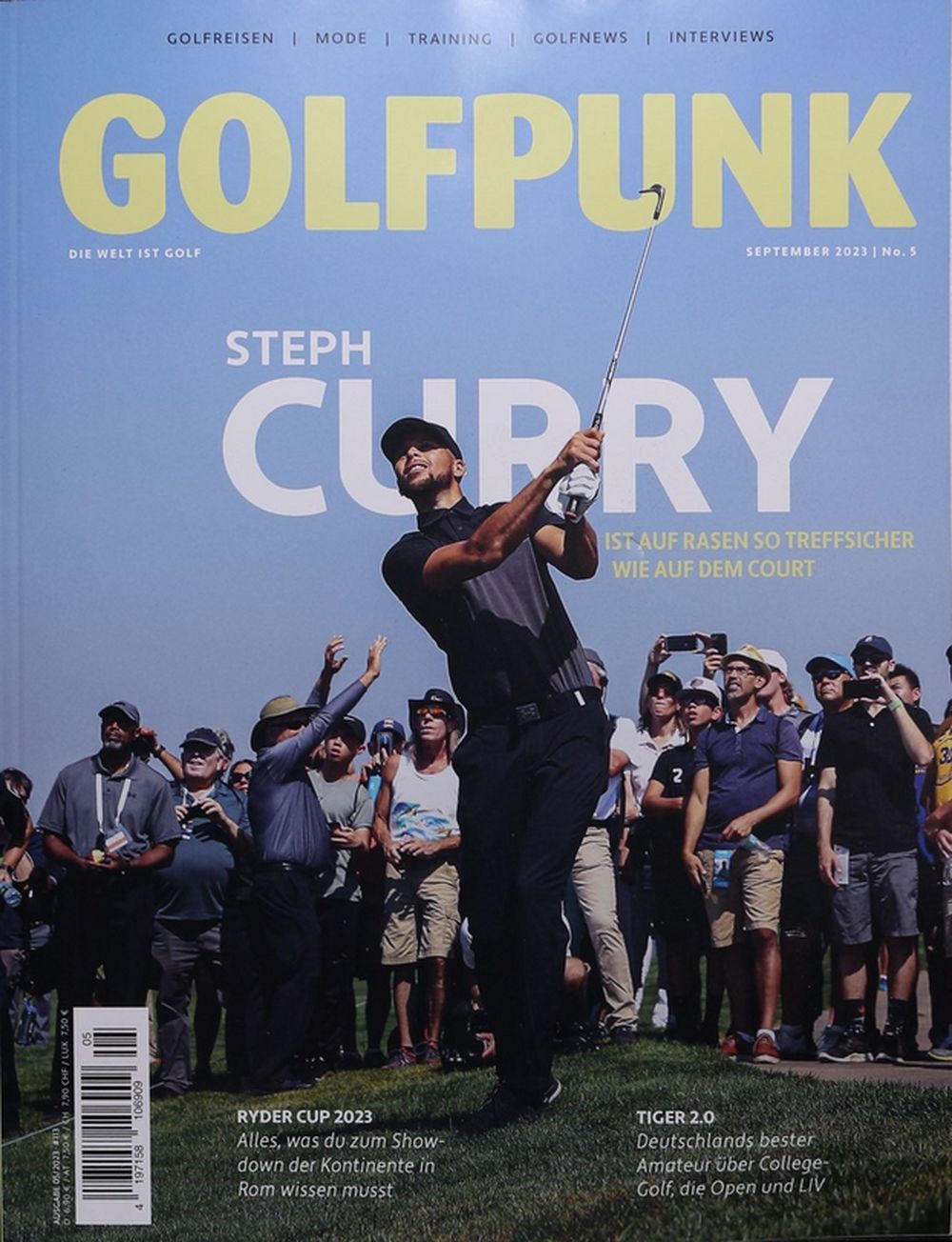 Golfpunk Magasin Tyskland 2023-05 Stephen Curry Originaludgave