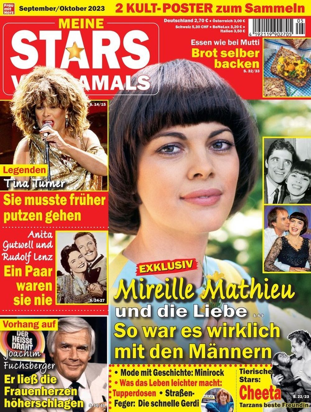 Meine Stars Von Damals Magazin Deutschland 2023-09+10 Mathieu Tina Turner Doris Day