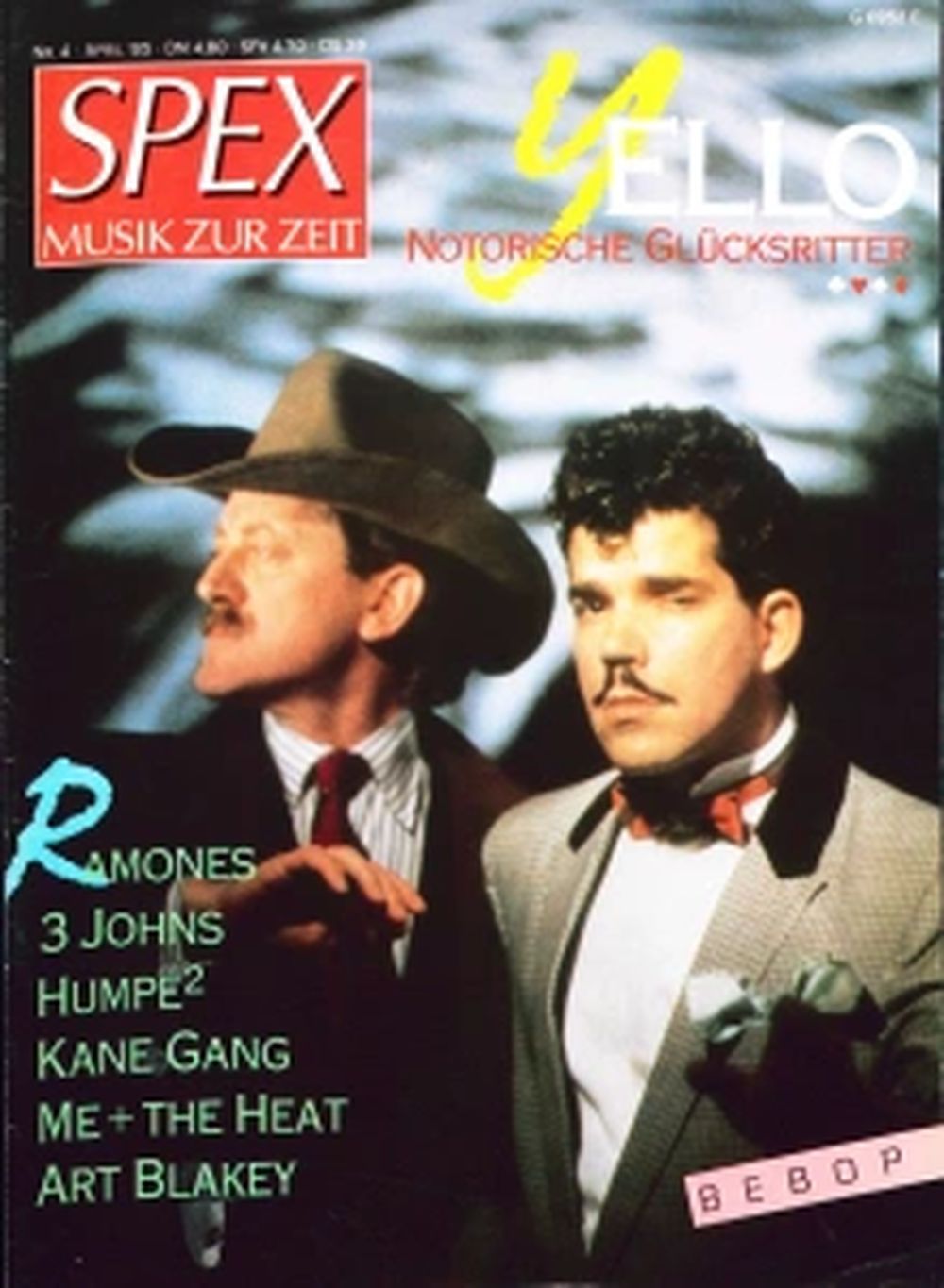 Spex Magazin Deutschland 1985-04 Yello Ramones Kane Gang Art Blakey Fleshtones