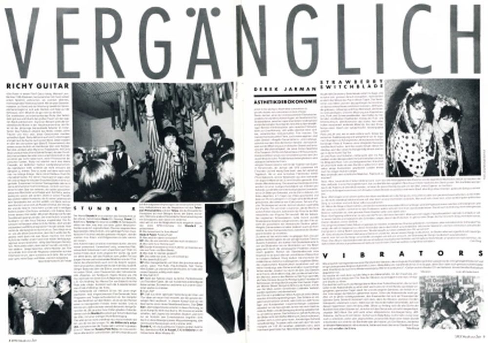 Spex Magazin Deutschland 1985-04 Yello Ramones Kane Gang Art Blakey Fleshtones