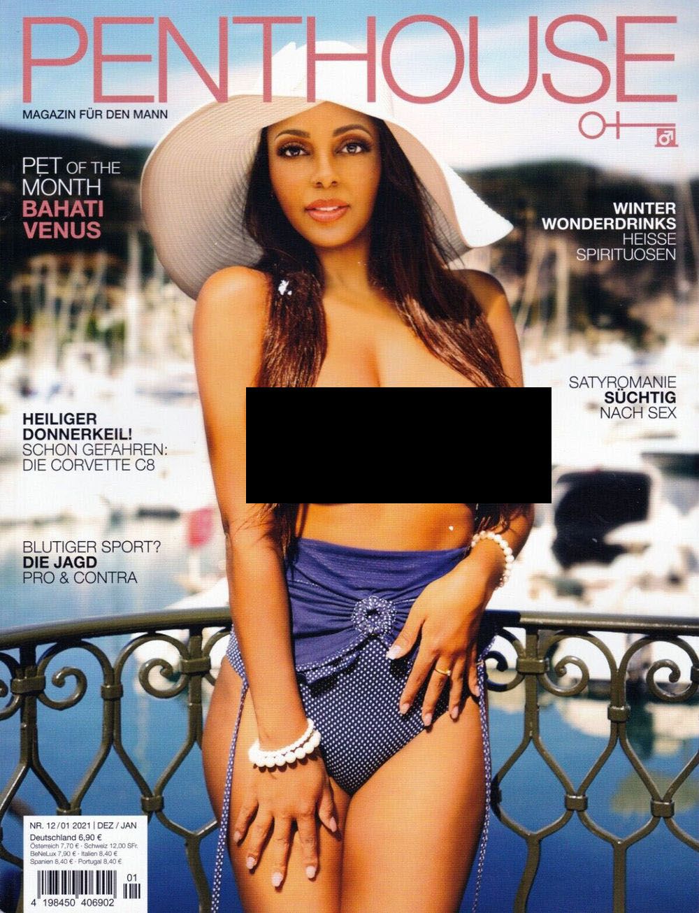 Penthouse Tijdschrift Duitsland 2020-12+01 Bahati Venus Originele uitgave